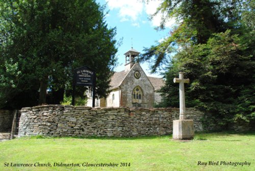 St Lawrence Church & War Memorial, Didmarton, Gloucestershire 2014