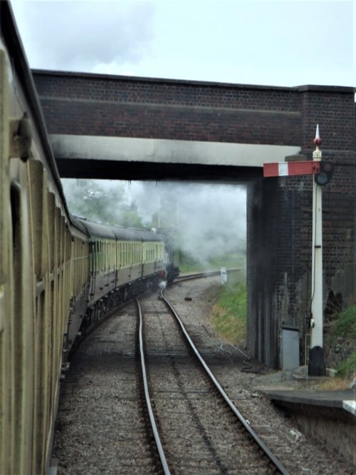 A GWR steam train at Winchcombe