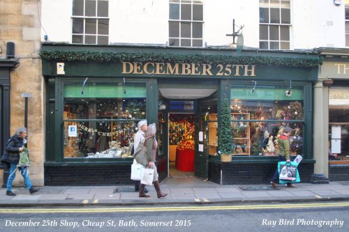 December 25th Shop, Cheap Street, Bath, Somerset 2015