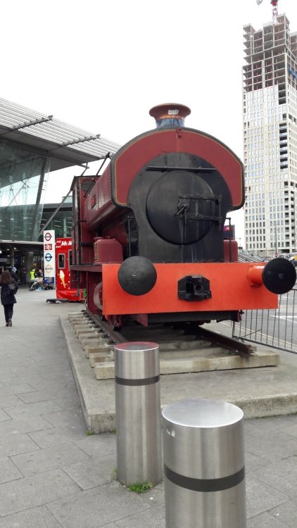 Robert The Train outside Stratford Station London