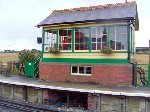 Signal Box at North Weald Station Epping and Ongar railway