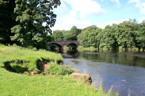 Armathwaite Bridge over the River Eden a lovely town in Cumbria