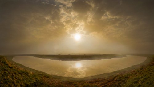 Foggy Sunrise over the River Darent