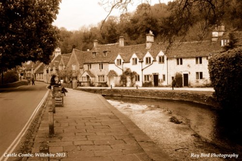 Cottages, Water Lane, Castle Combe, Wiltshire 2013