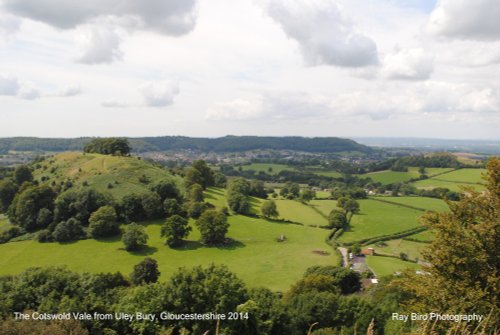 Cotswold Vale from Uley Bury, Gloucestershire 2014