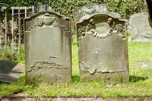 Old Headstones, St Mary's Churchyard, Berkeley, Gloucestershire 2011