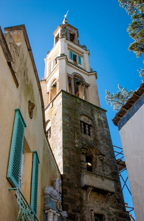 The Tower Portmeirion undergoing restoration