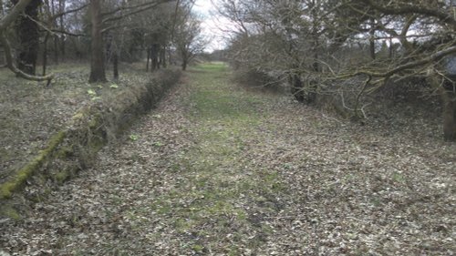 The site of the railway station at Laxfield, Suffolk