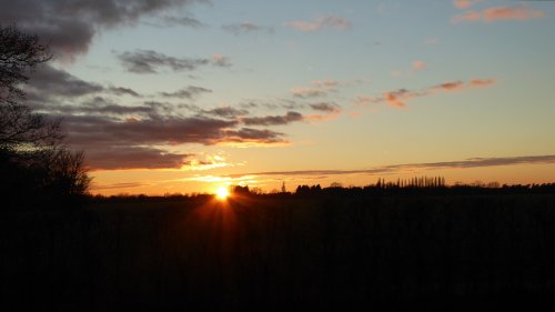 Sunset in Laxfield