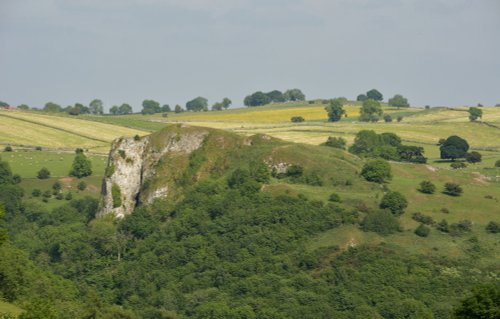 Limestone Crag above Manifold Valley, near Grindon, Staffordshire