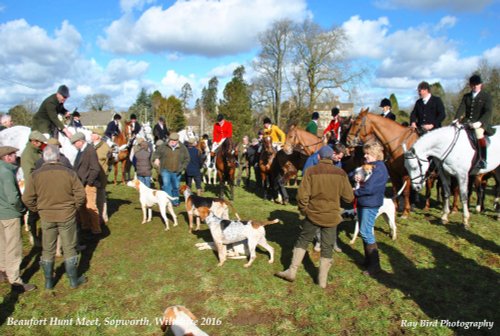 Beaufort Hunt Meet, Sopworth, Wiltshire 2016