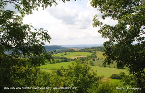 View from Uley Bury over the Severn Vale, Uley, Gloucestershire 2014