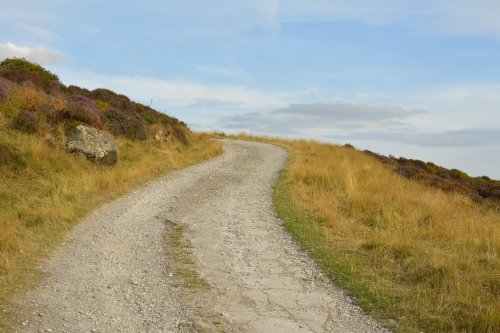 Track on Hen Cloud, The Roaches, Upper Hulme, Staffordshire Moorlands