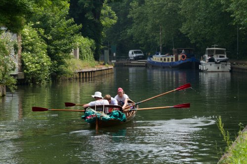 On the Thames approaching Caversham Lock