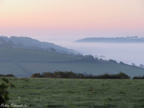 Morning mist in the valley near Bristol