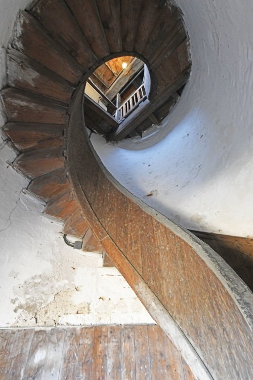 Upnor Castle spiral staircase in tower