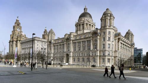 Pier Head, Liverpool, Looking North.