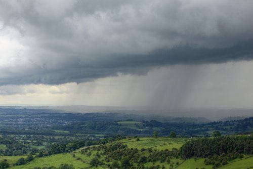 Rain Shower over Leek, Staffordshire Moorlands