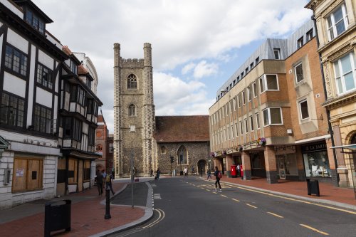 Market Place and St. Laurence's Church, Reading