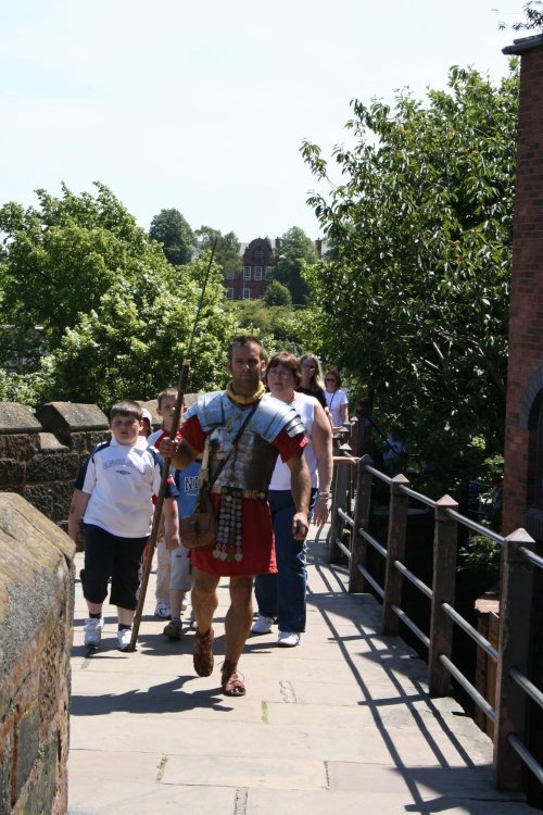 Roman Wall with legionnaire