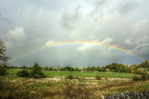 Rainbow over Hulme End, Staffordshire