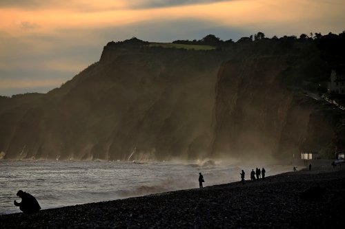 Budleigh cliff mist