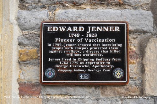 Plaque, Horse Street, Chipping Sodbury, Gloucestershire 2019