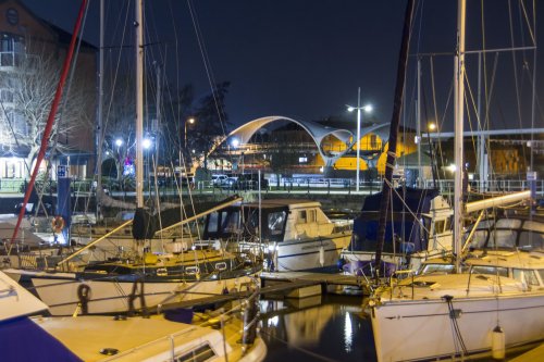 boats with new bridge