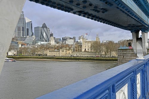 View along Thames Path, London