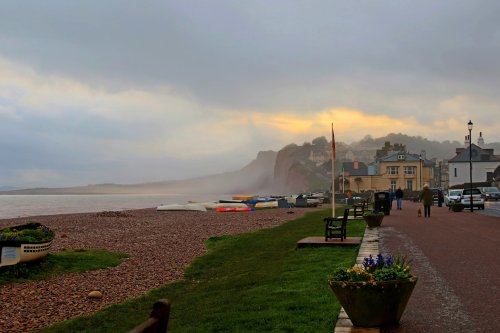 Further along Budleigh Promenade