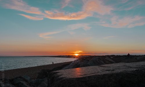 Sunset over Milford On Sea