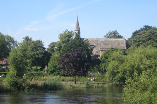 The River Thames at Clifton Hampden with St. Michael and All Angels Church in the background