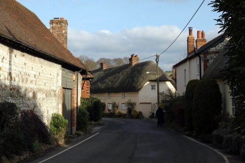 A village street in Aldbourne