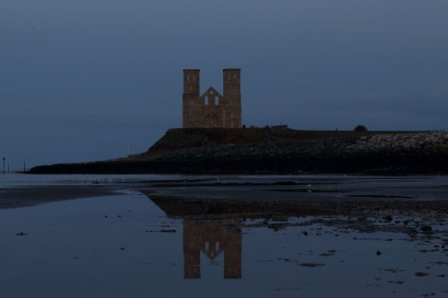 Towers at dusk