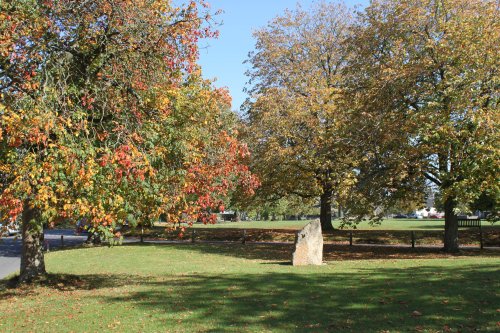 Kingham village green in the Autumn