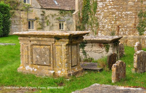 Chest Tombs, Parish Church, Foxley, Wiltshire 2020