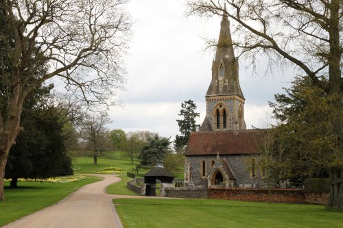 St. Mark's Church and the grounds of Englefield House, Englefield