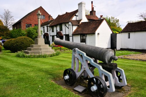 The Chobham Cannon, at the Northern End of the High Street