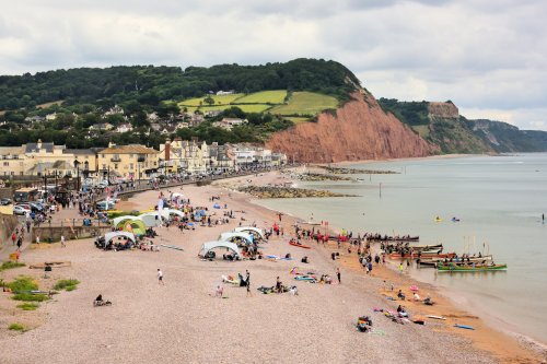 Pilot Gig Rowing at Sidmouth, Devon
