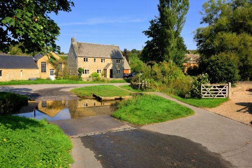 View Across the Eye Ford at Upper Slaughter