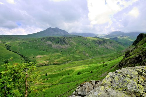 View Across Eskdale to Scafell Pike