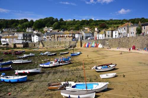 Mousehole Harbour at Low Tide