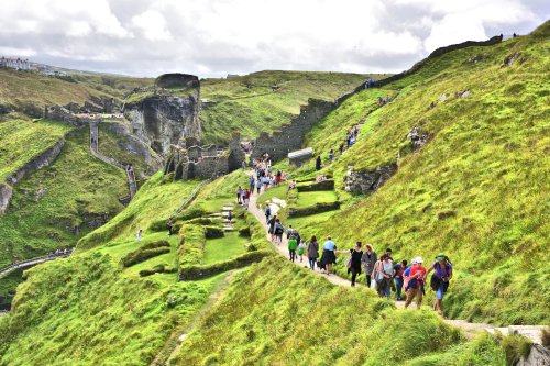 Steep Paths & Stairs Everywhere at Tintagel Castle