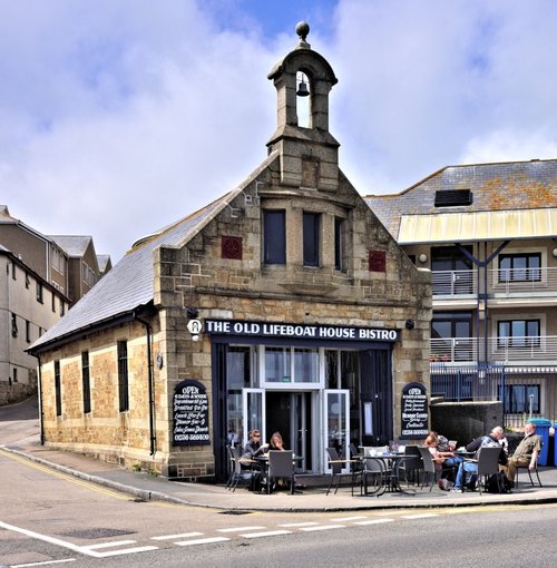The Old Lifeboat House Bistro on Wharfe Road, Penzance