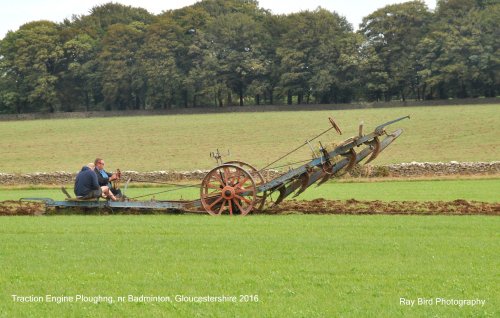 Traction Engine Ploughing, nr Badminton, Gloucestershire 2016