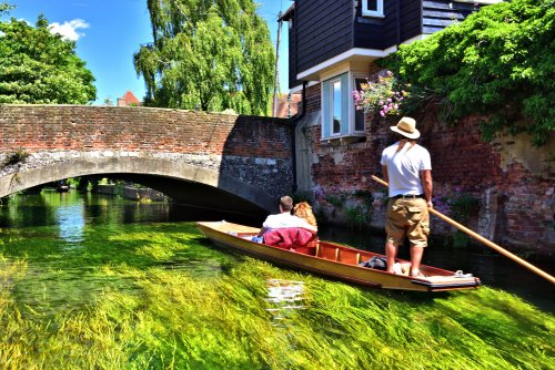 While in Canterbury You Can Also Take a Punt on the Great Stour
