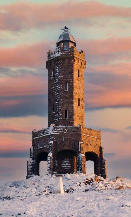 Darwen Tower at sunset