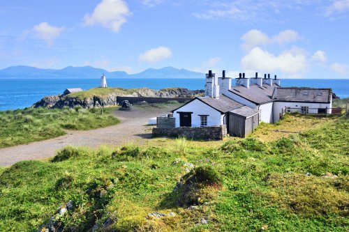 The Pilot's Cottages & The Old Light at Llanddwyn