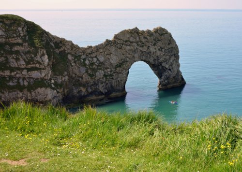 Kayaking at Durdle Door