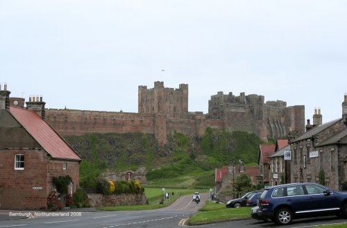 Bamburgh Castle and village